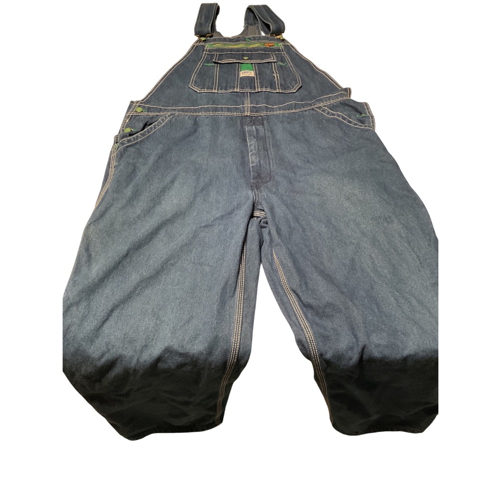 Liberty‎ Overalls Denim Blue Double Knee Workwear Bib Pants Men Size 44